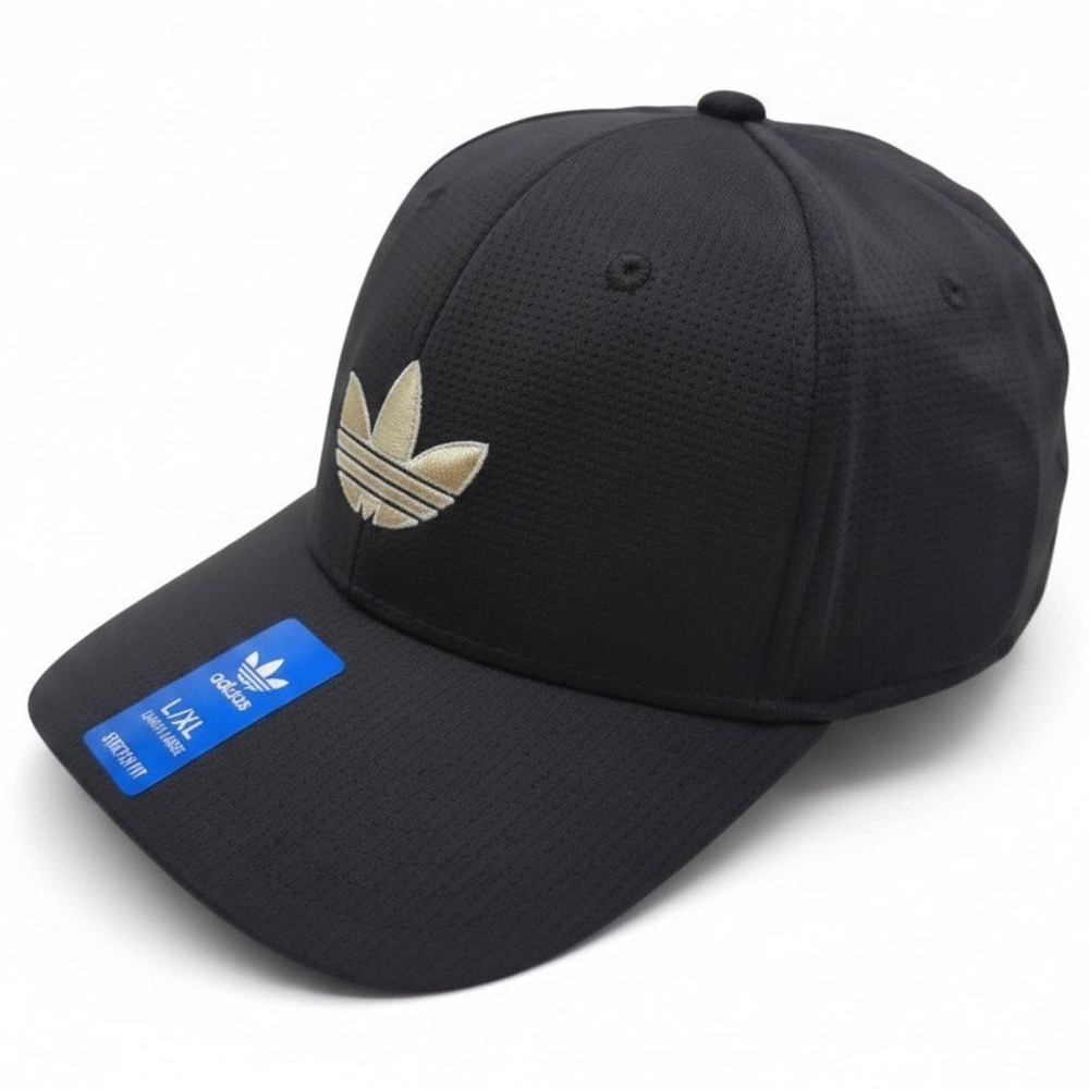Adidas Originals Men C Zig Pro Stretch Fit Hat Black Stone Khaki L - XL